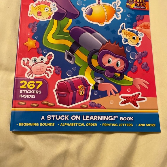 Alphabet Stickers Book Ages 4-6 (Pre-K - K) 267 STICKERS! Sounds, Letters, Order - Picture 4 of 13